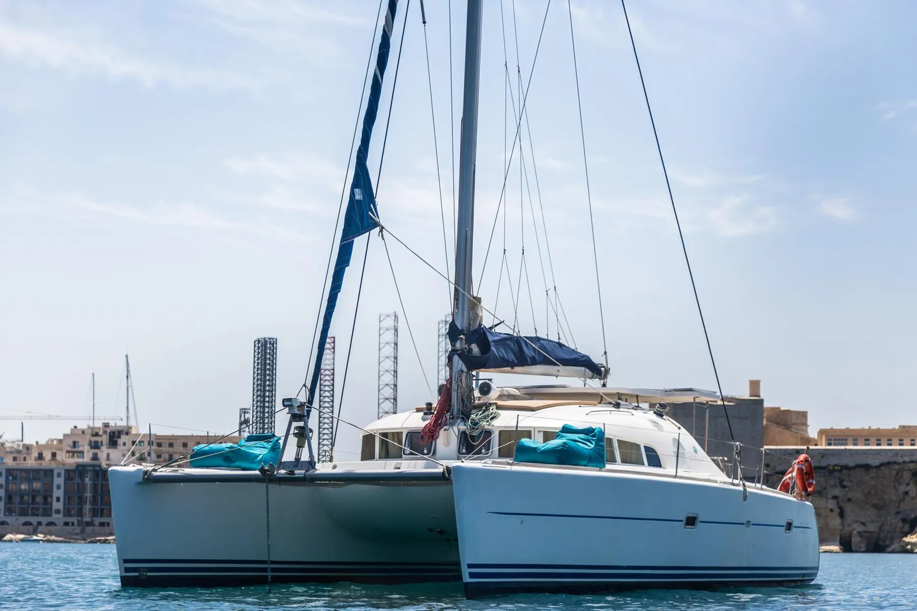 Lagoon 410 Catamaran Charter Anchored